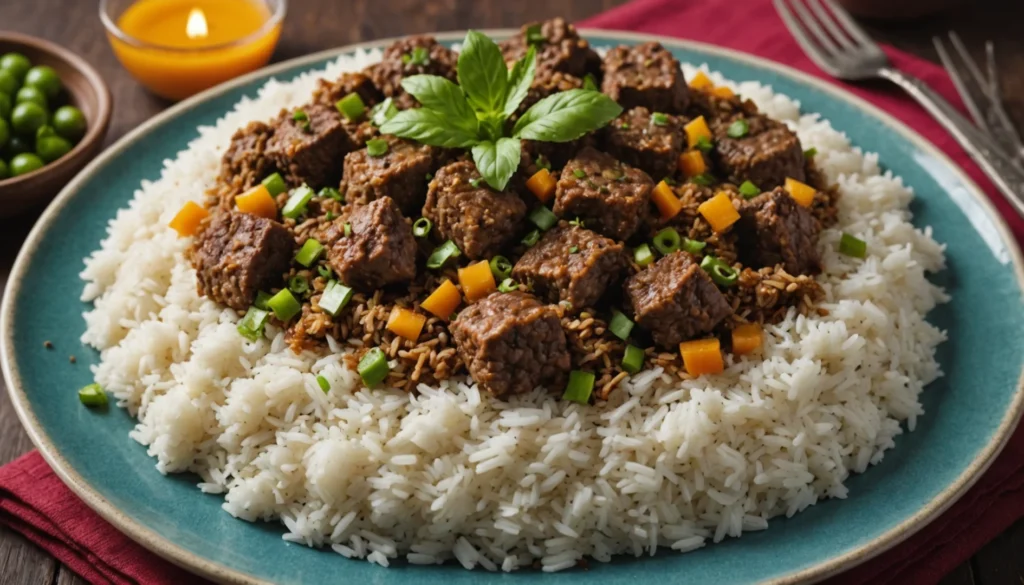 recette riz viande hachée marocaine